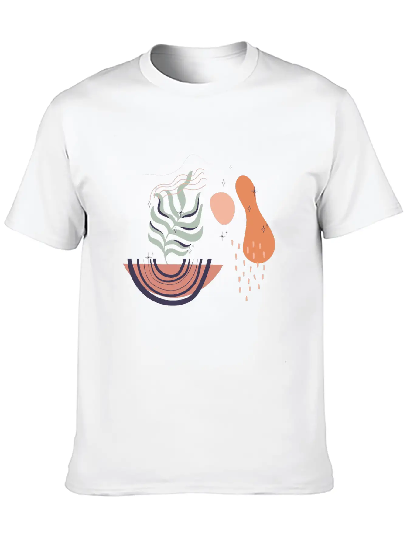 Abstract Shapes Digital Design 19 Stylish Everyday T-Shirt – Unisex Basic Cotton Tee