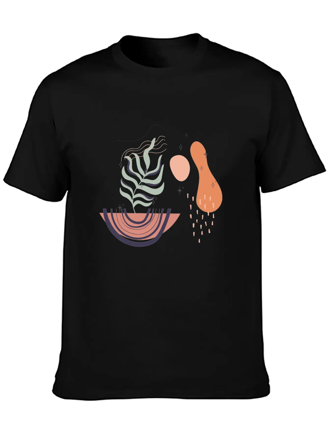 Abstract Shapes Digital Design 19 Stylish Everyday T-Shirt – Unisex Basic Cotton Tee