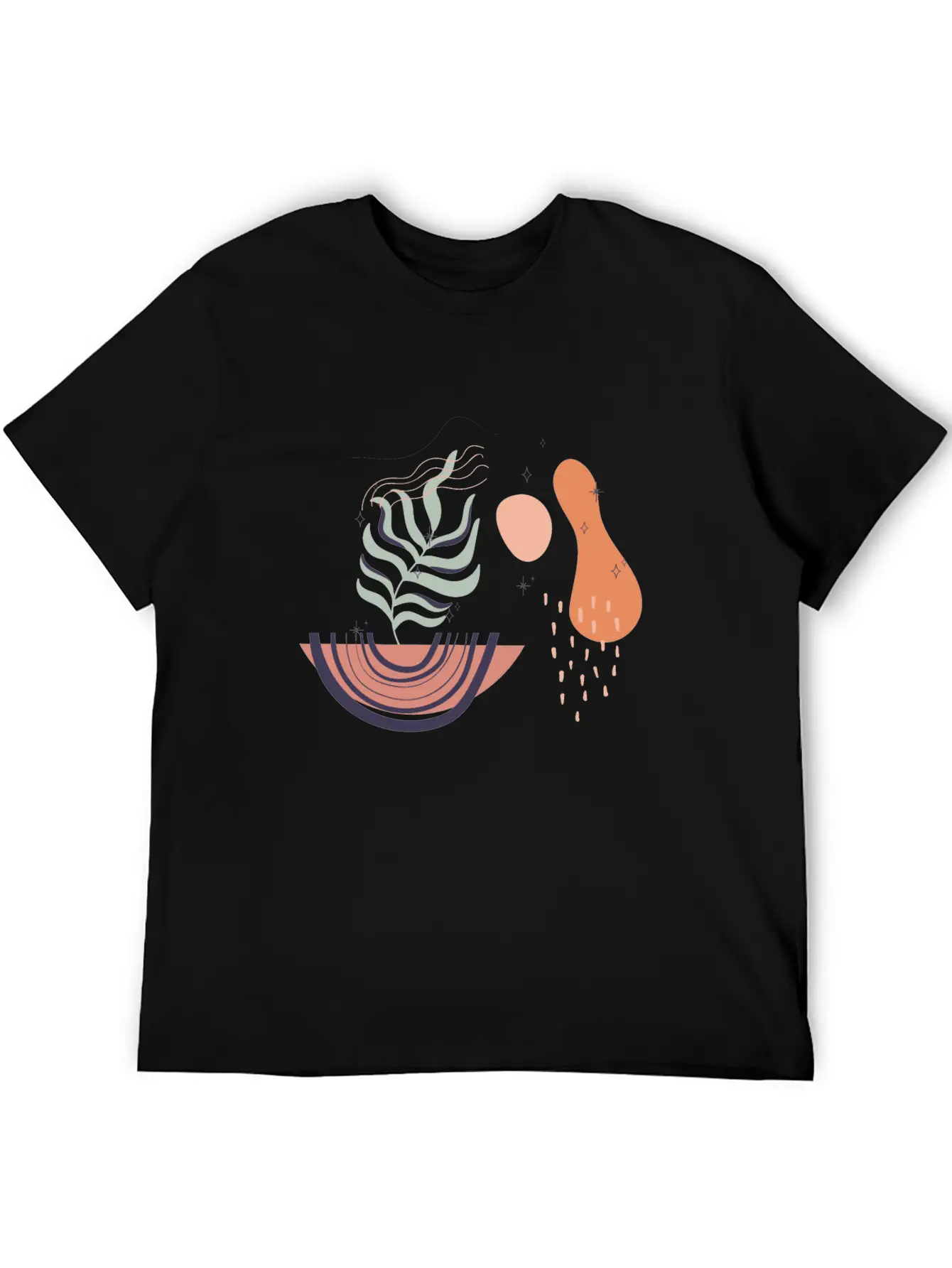 Abstract Shapes Digital Design 19 Stylish Everyday T-Shirt – Unisex Basic Cotton Tee