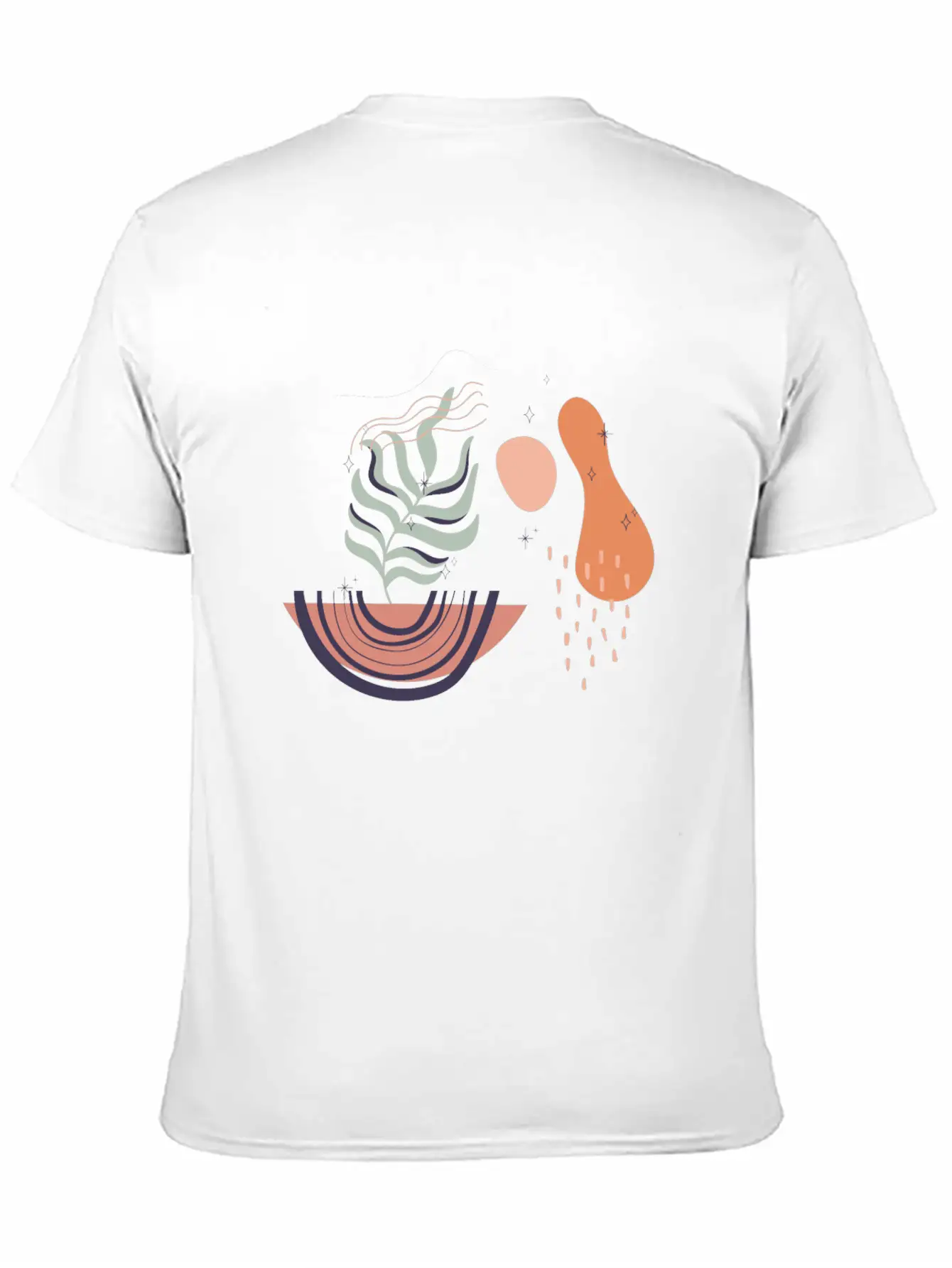 Abstract Shapes Digital Design 19 Stylish Everyday T-Shirt – Unisex Basic Cotton Tee