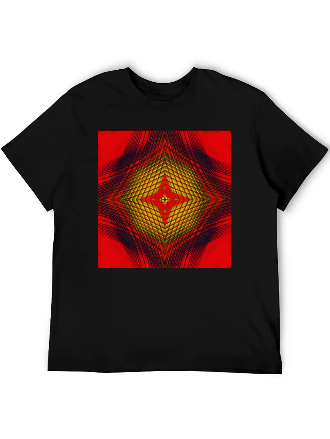 Abstract Star Fine Art For Home Decoration. Modern Fit Casual T-Shirt – Clean And Versatile Design