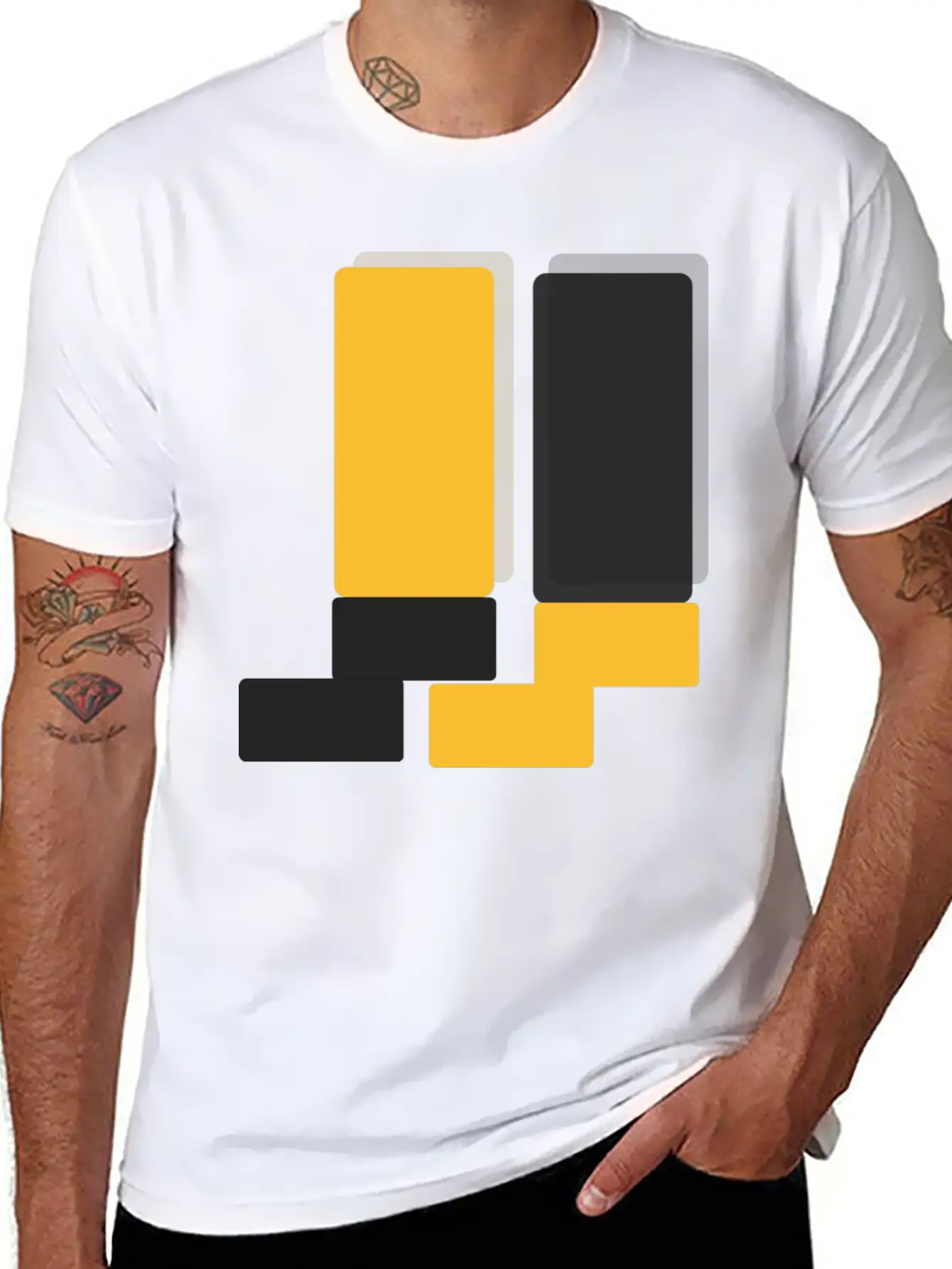 Abstract Style Lightweight Cotton T-Shirt – Daily Comfort Graphic Shirt