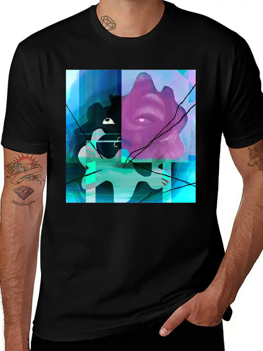 Abstract Stylish Everyday T-Shirt – Unisex Basic Cotton Tee
