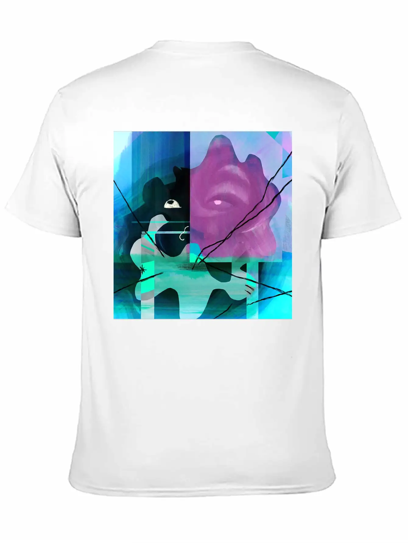 Abstract Stylish Everyday T-Shirt – Unisex Basic Cotton Tee