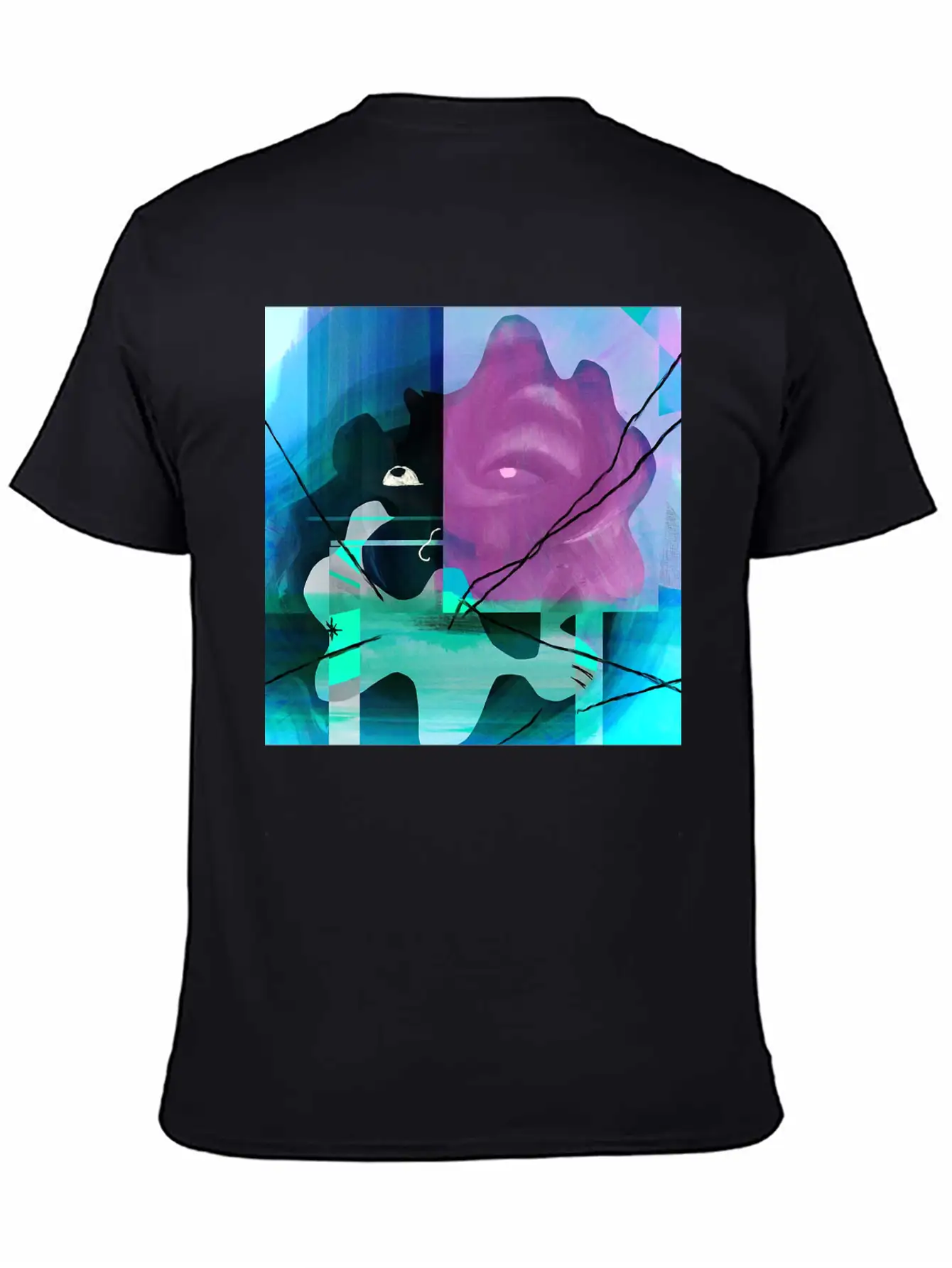 Abstract Stylish Everyday T-Shirt – Unisex Basic Cotton Tee