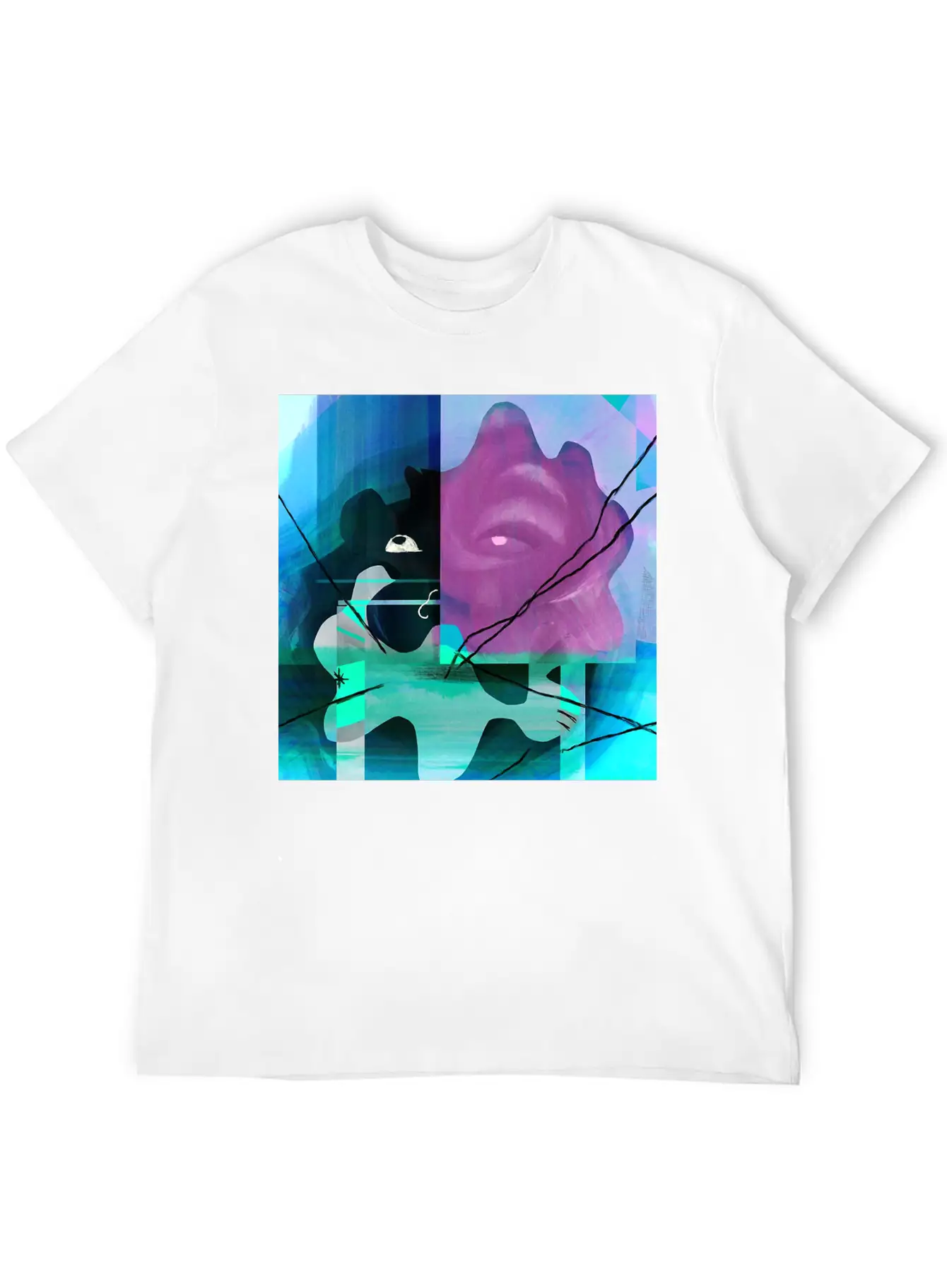 Abstract Stylish Everyday T-Shirt – Unisex Basic Cotton Tee