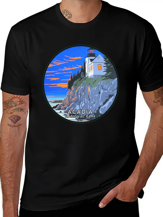 Acadia National Park Modern Fit Casual T-Shirt – Clean And Versatile Design
