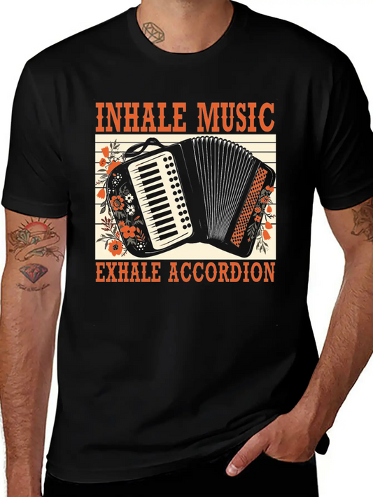 Accordion Player Musical Instrument Accordionist Essential Cotton Tee For Daily Outfits – Unisex Style