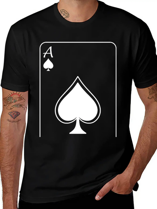 Ace - White Unisex Casual T-Shirt – Clean Design For Daily Comfort
