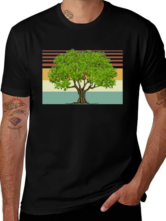 Acorn Tree Matching Lightweight Cotton T-Shirt – Daily Comfort Graphic Shirt