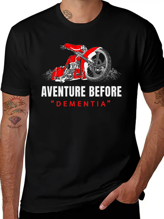 Adventure Before Dementia, Travel, Mountains,biker Unisex Casual T-Shirt – Clean Design For Daily Comfort