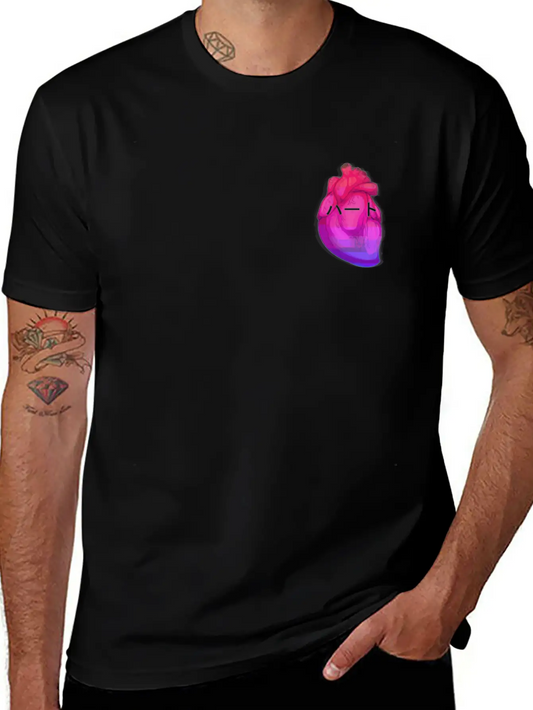 Aesthetic Heart Vaporwave Heart With Japanese Text Classic Fit Graphic Tee For Daily Comfort – Unisex Cotton Shirt