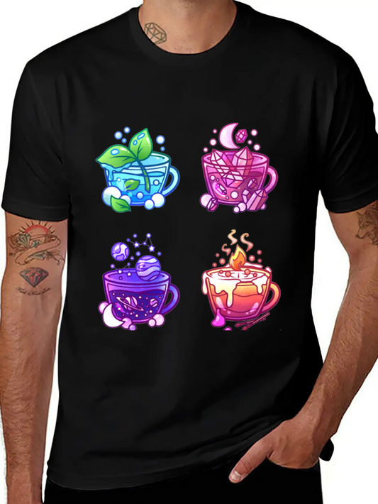 Aesthetic Teacup Collection Unisex Casual T-Shirt – Clean Design For Daily Comfort