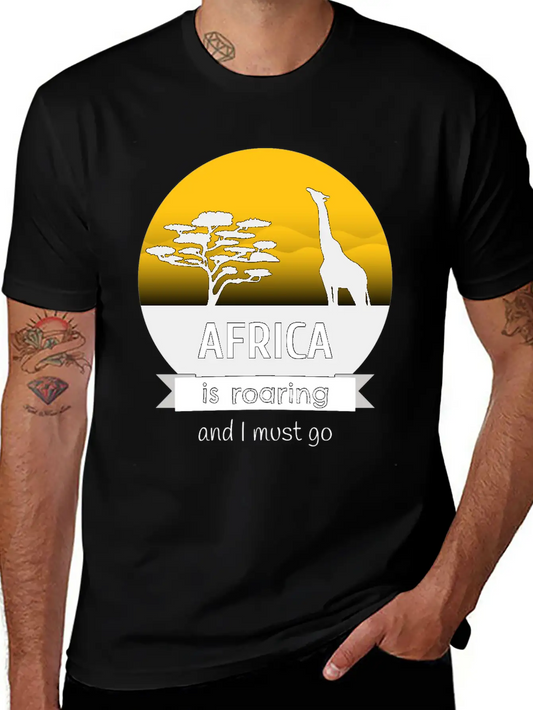 Africa Is Roaring And I Must Go Modern Fit Casual T-Shirt – Clean And Versatile Design