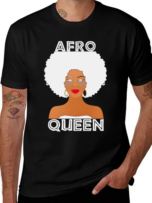 Afro Queen Melanin Queen. Relaxed Everyday Tee – Lightweight And Durable Cotton
