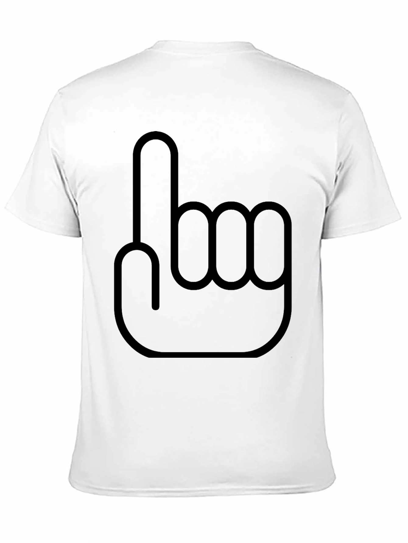 Novelty #1 Hand Gesture Black T-Shirt
