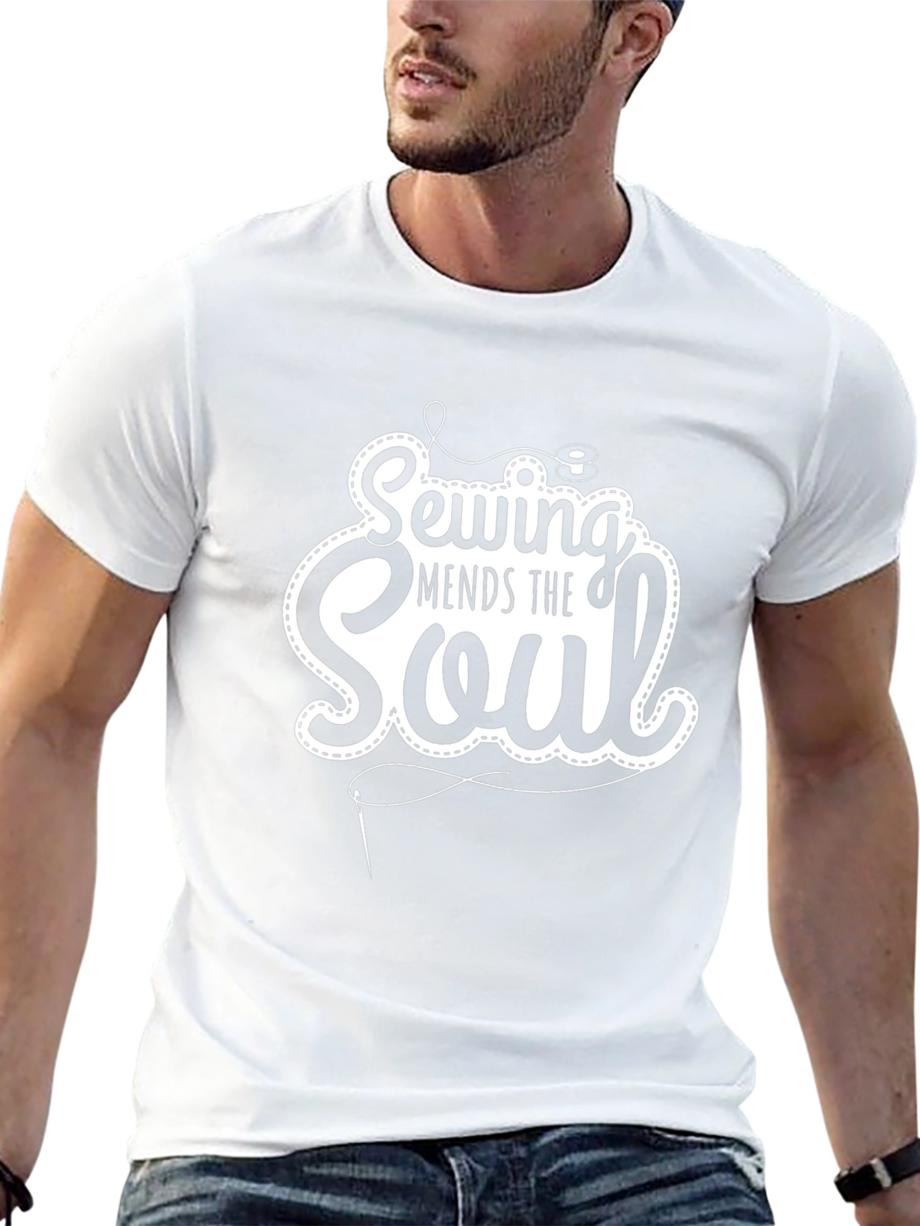 Sewing Mends The Soul Graphic T-Shirt