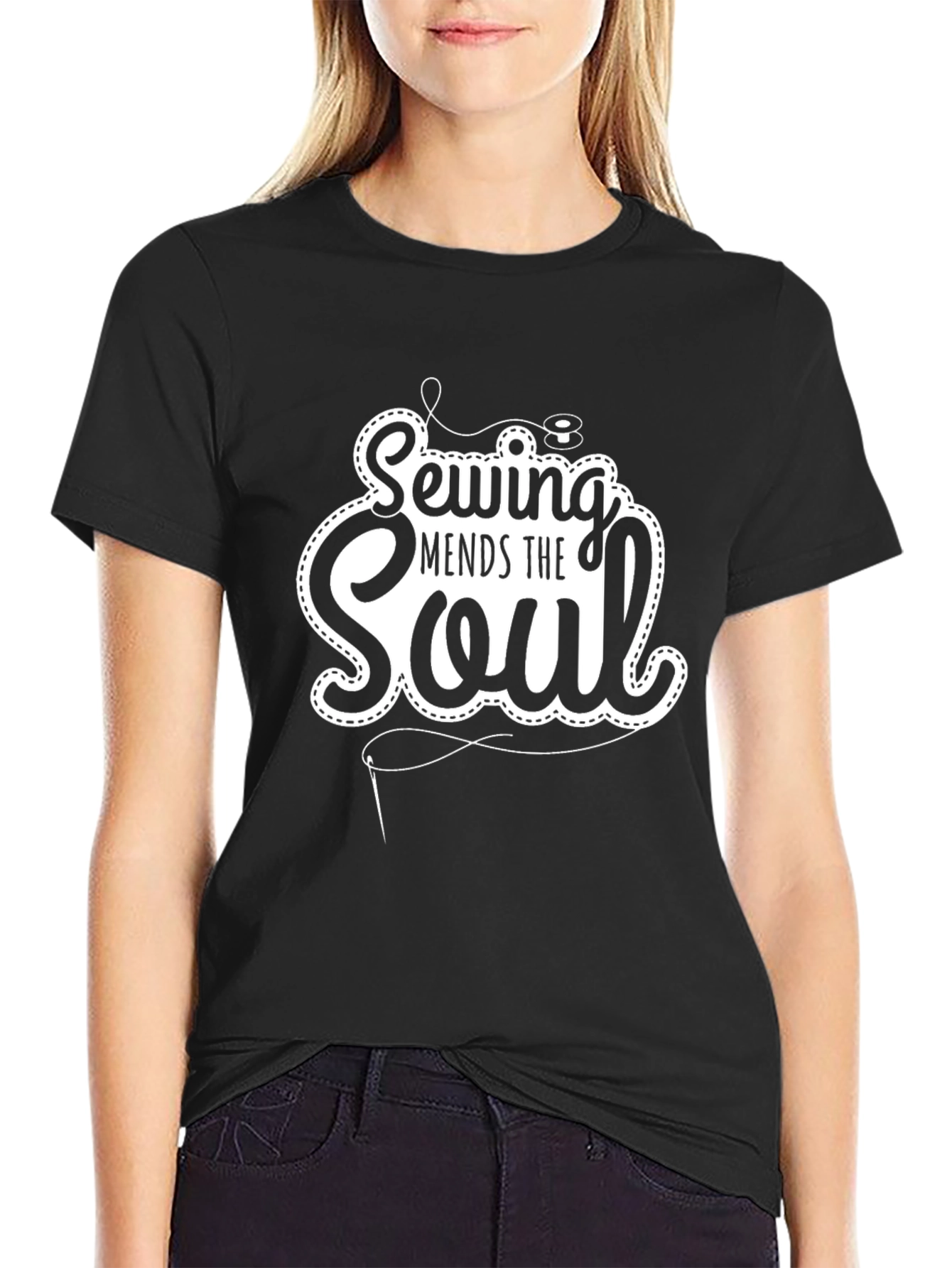 Sewing Mends The Soul Graphic T-Shirt