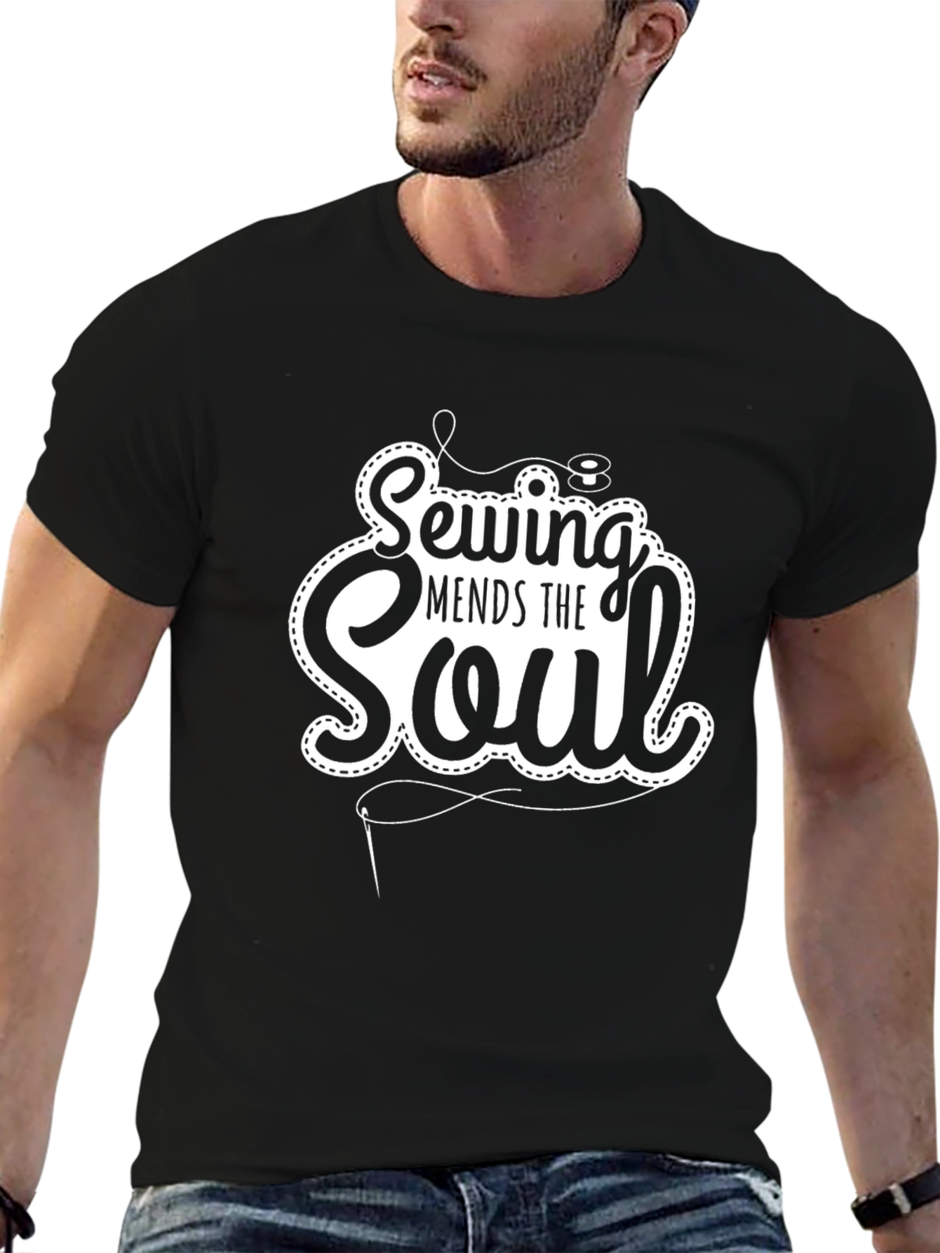 Sewing Mends The Soul Graphic T-Shirt