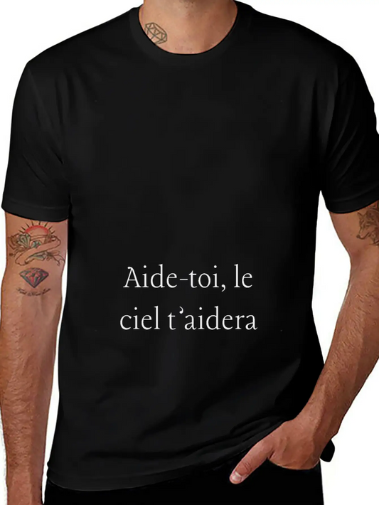 Aide-toi, Le Ciel T'aidera Soft Cotton Short Sleeve Tee – Unisex Wardrobe Staple