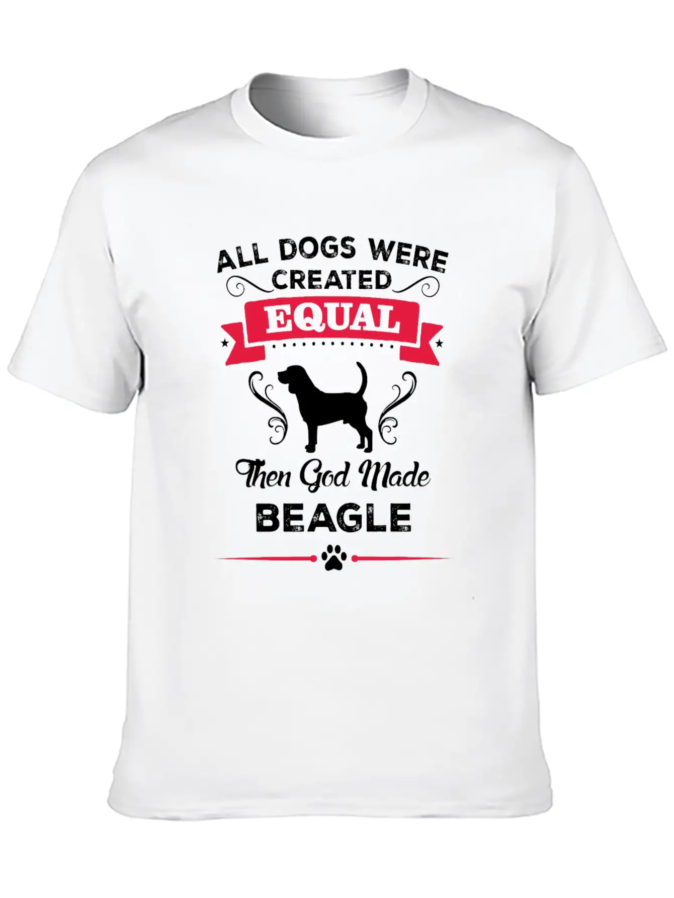 All Dogs Were Created Equal Then God Made Beagle Lightweight Cotton T-Shirt – Daily Comfort Graphic Shirt