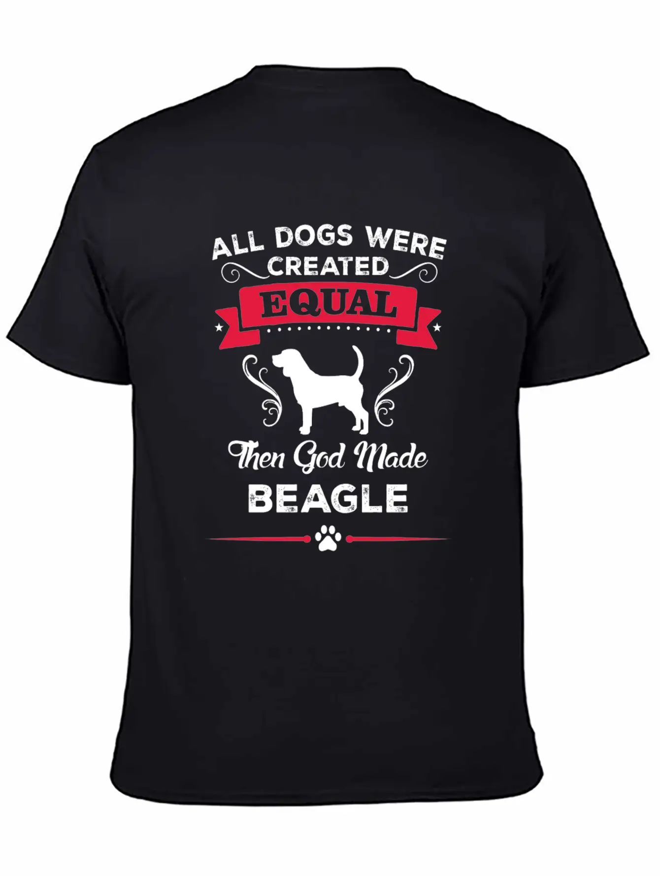 All Dogs Were Created Equal Then God Made Beagle Lightweight Cotton T-Shirt – Daily Comfort Graphic Shirt