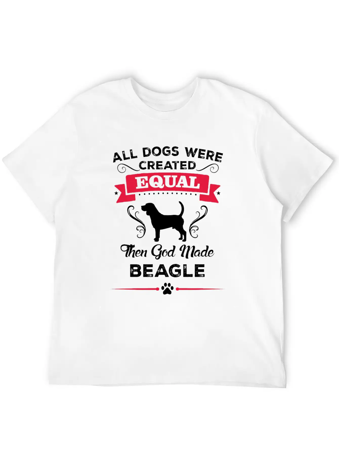 All Dogs Were Created Equal Then God Made Beagle Lightweight Cotton T-Shirt – Daily Comfort Graphic Shirt