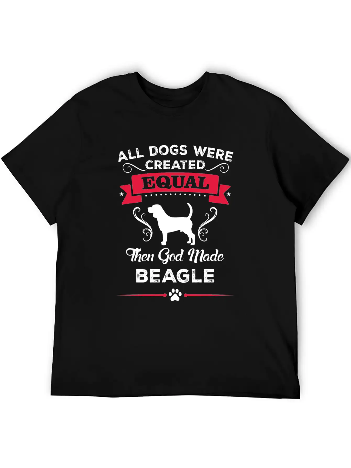 All Dogs Were Created Equal Then God Made Beagle Lightweight Cotton T-Shirt – Daily Comfort Graphic Shirt