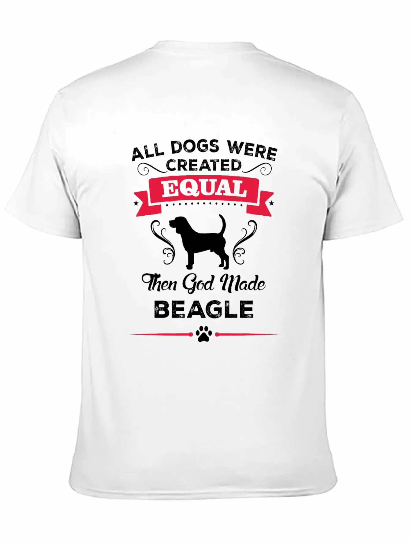 All Dogs Were Created Equal Then God Made Beagle Lightweight Cotton T-Shirt – Daily Comfort Graphic Shirt