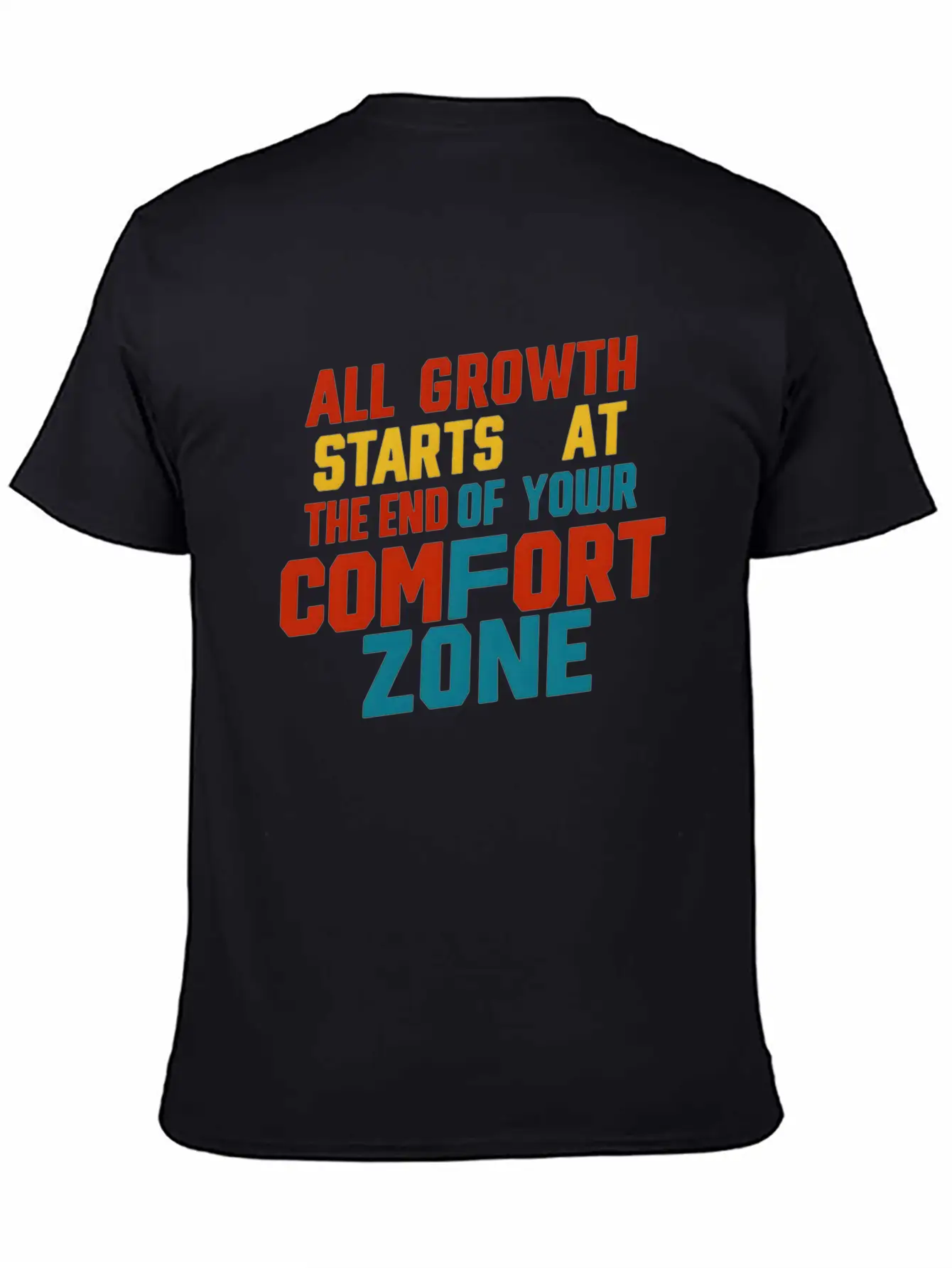 All Growth Starts At The End Of Your Comfort Zone Lightweight Cotton T-Shirt – Daily Comfort Graphic Shirt