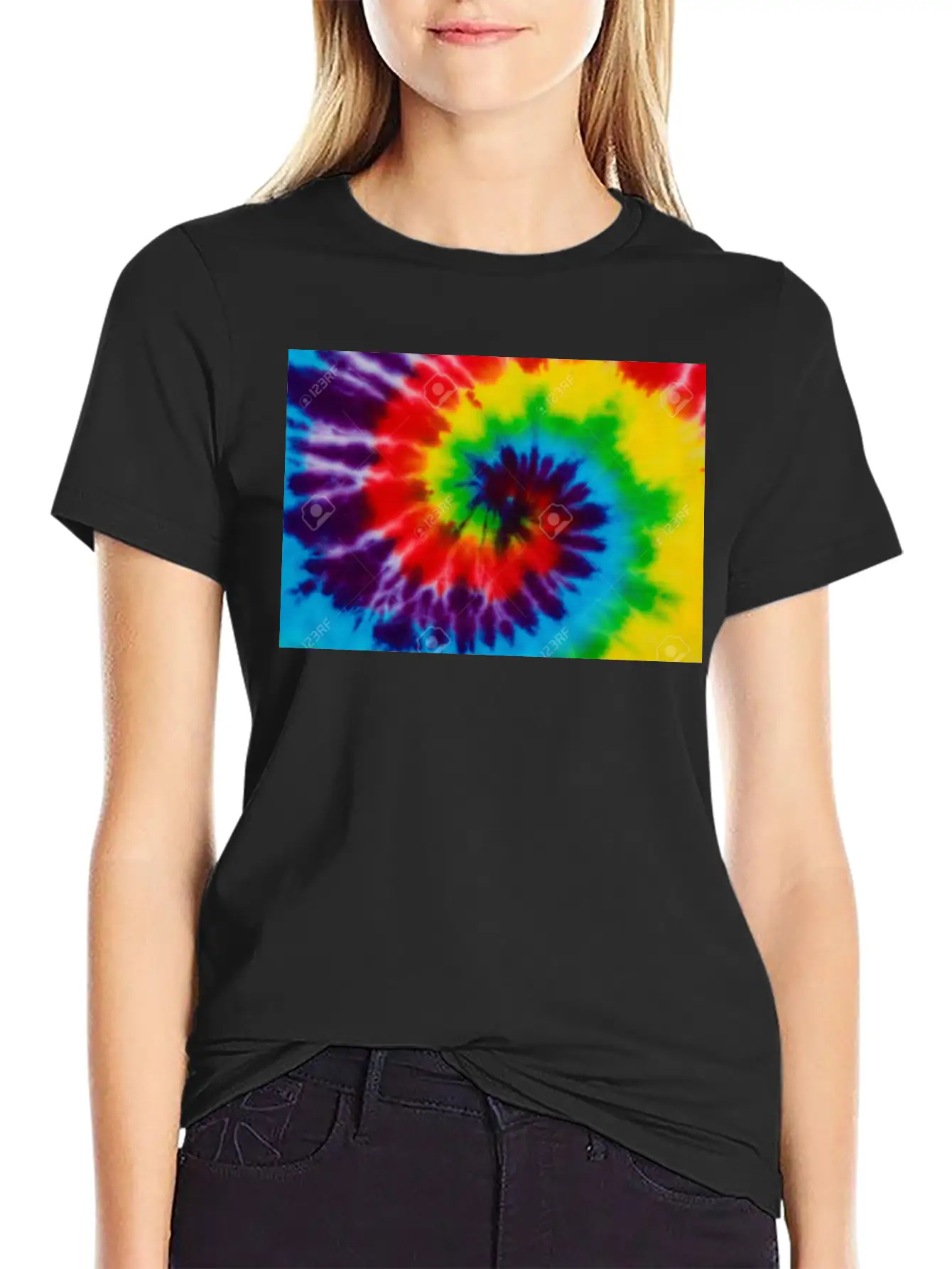 All Tie Dye Modern Fit Casual T-Shirt – Clean And Versatile Design