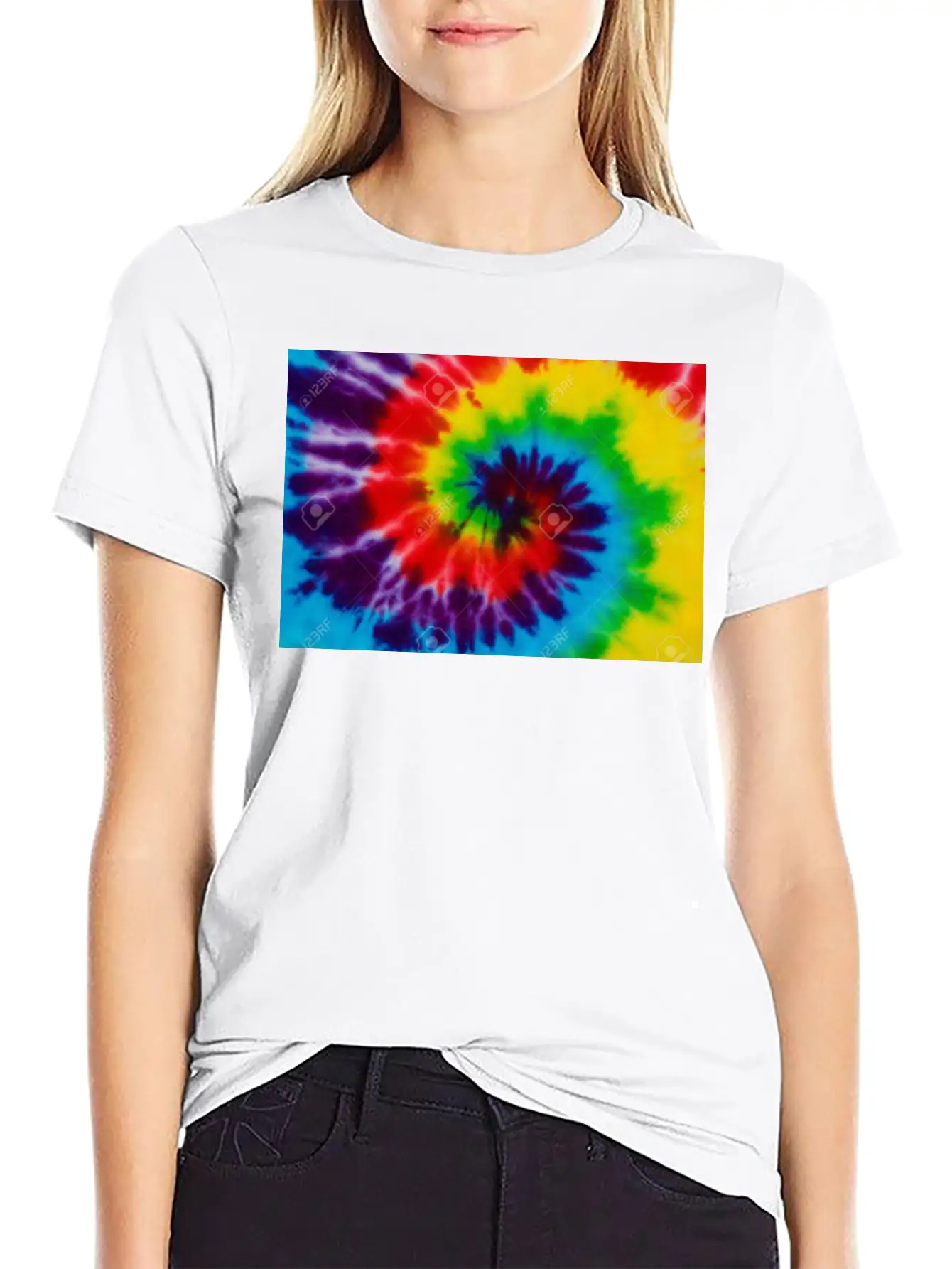 All Tie Dye Modern Fit Casual T-Shirt – Clean And Versatile Design