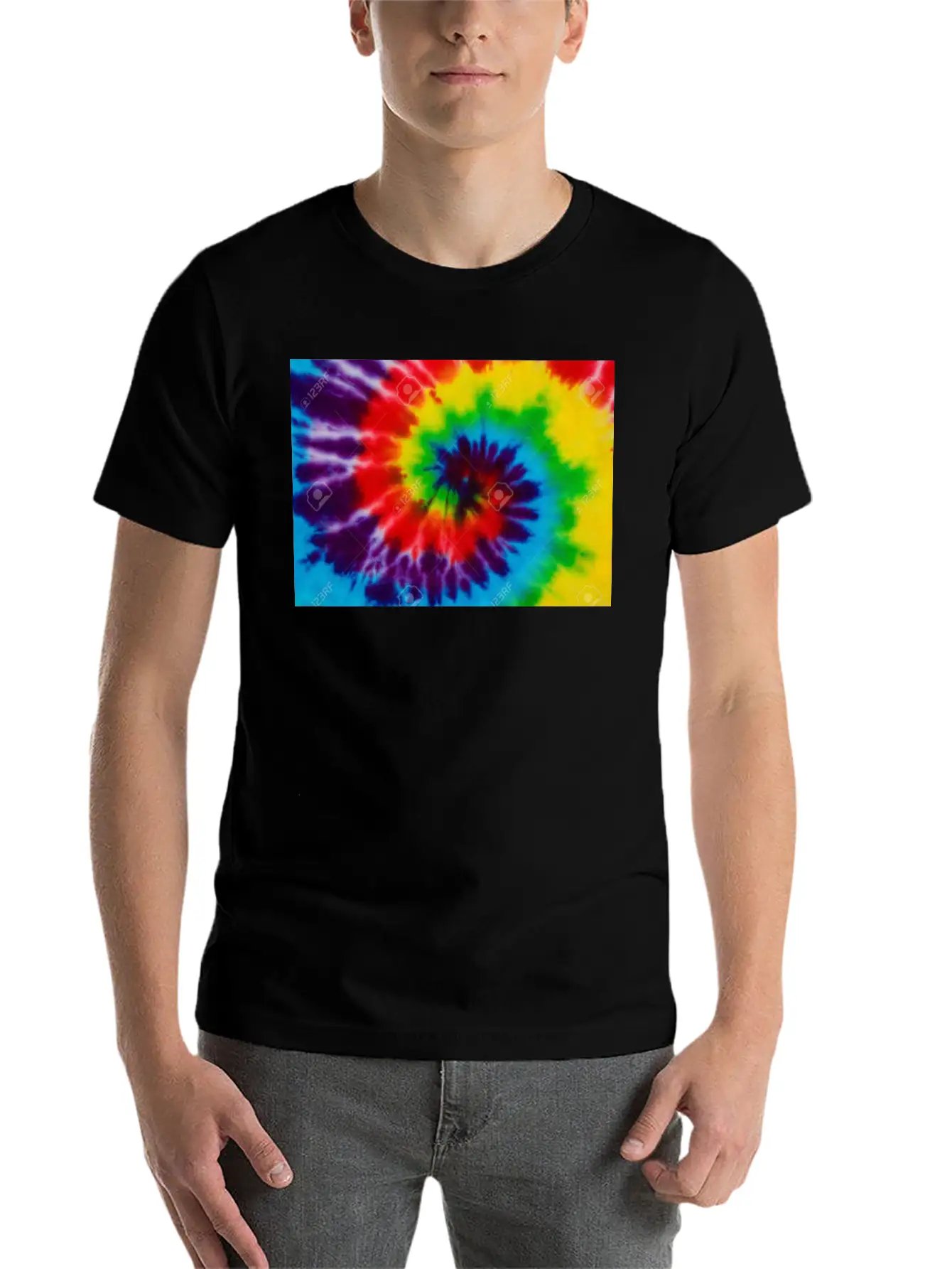 All Tie Dye Modern Fit Casual T-Shirt – Clean And Versatile Design