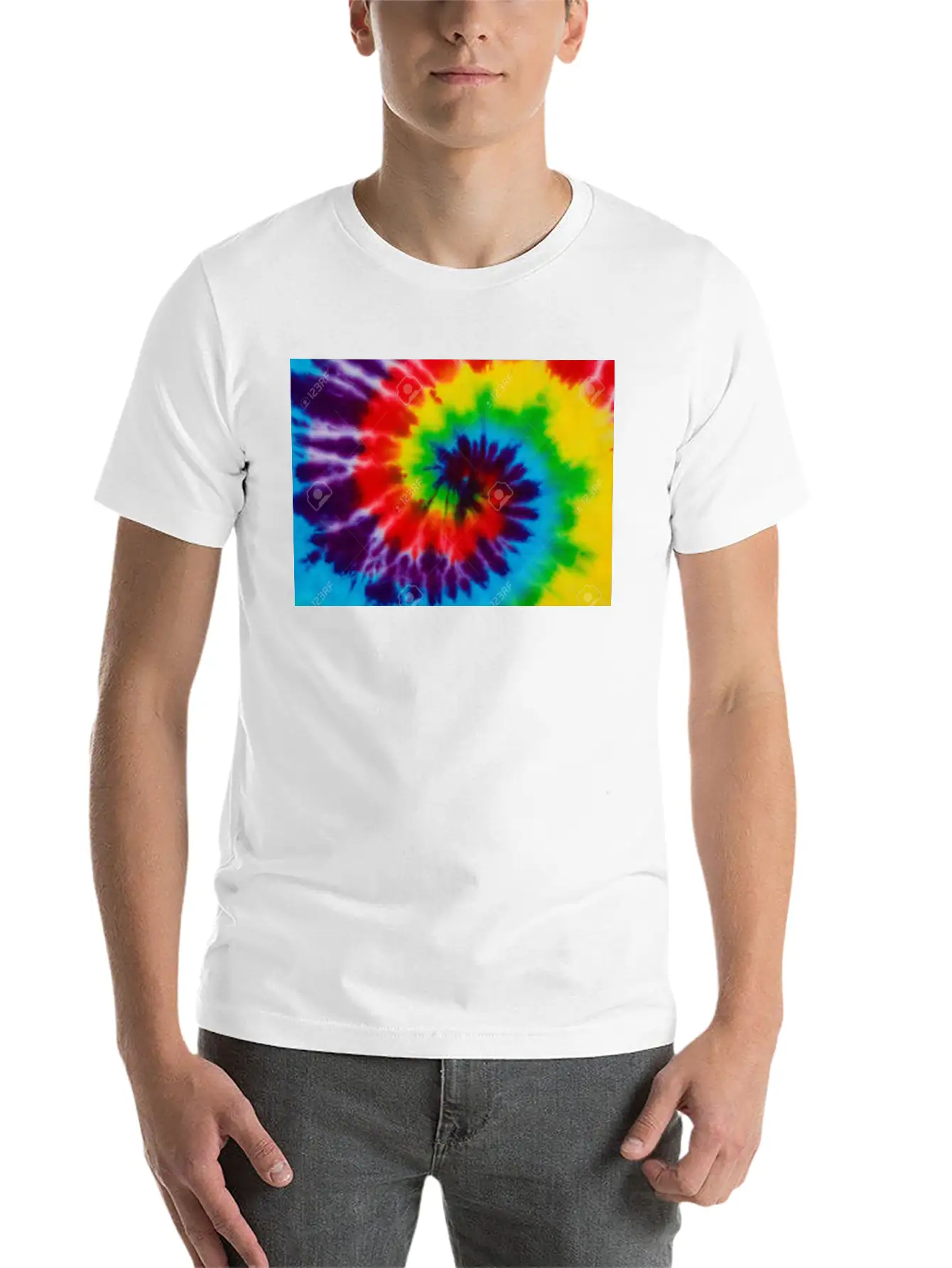 All Tie Dye Modern Fit Casual T-Shirt – Clean And Versatile Design