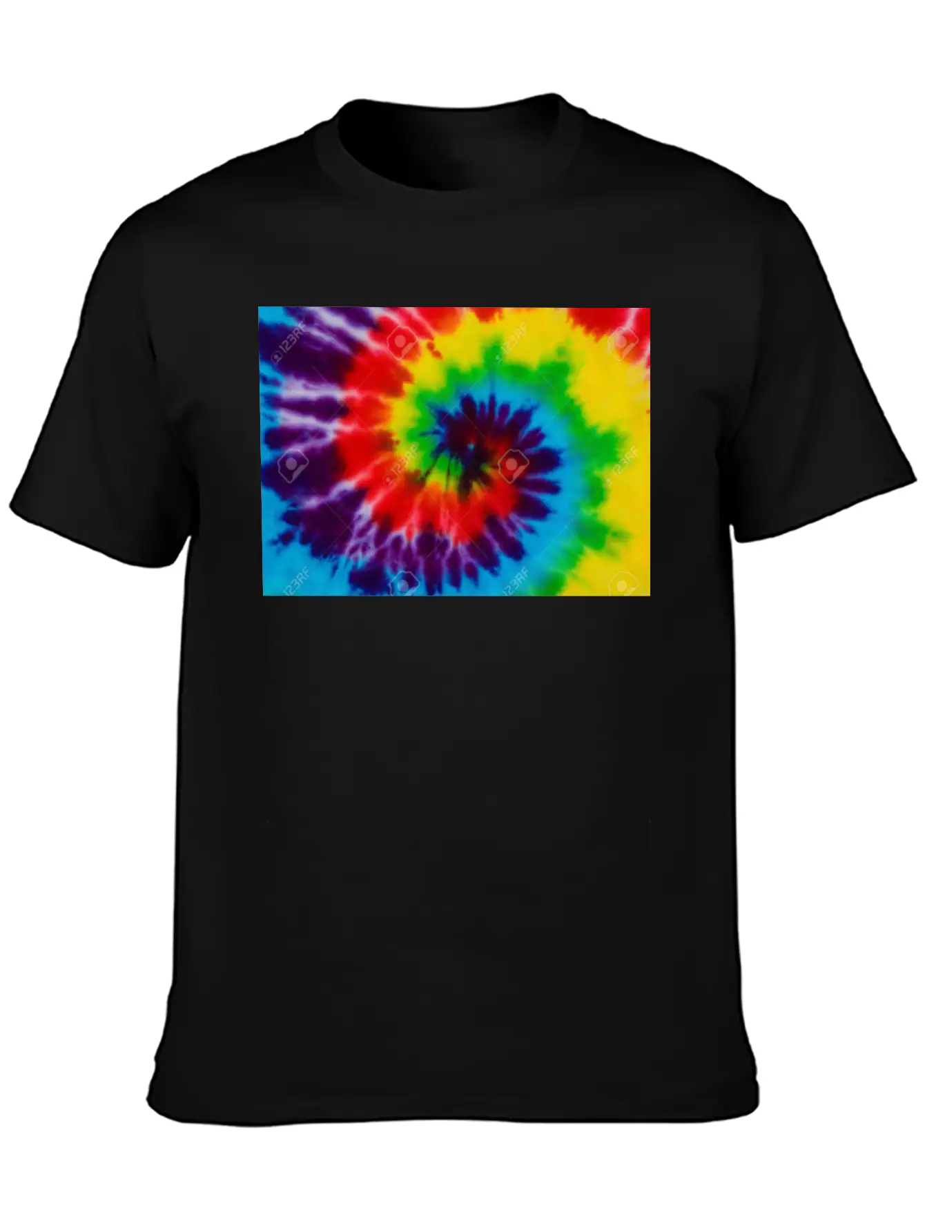 All Tie Dye Modern Fit Casual T-Shirt – Clean And Versatile Design