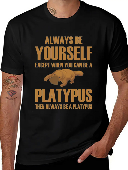 Always Be Yourself Then Always Be A Platypus Modern Fit Casual T-Shirt ��� Clean And Versatile Design