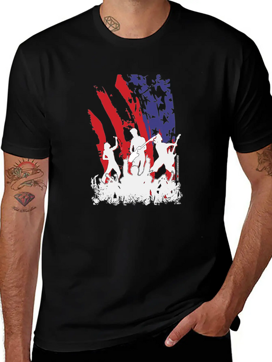 America Rocks Unisex Casual T-Shirt – Clean Design For Daily Comfort