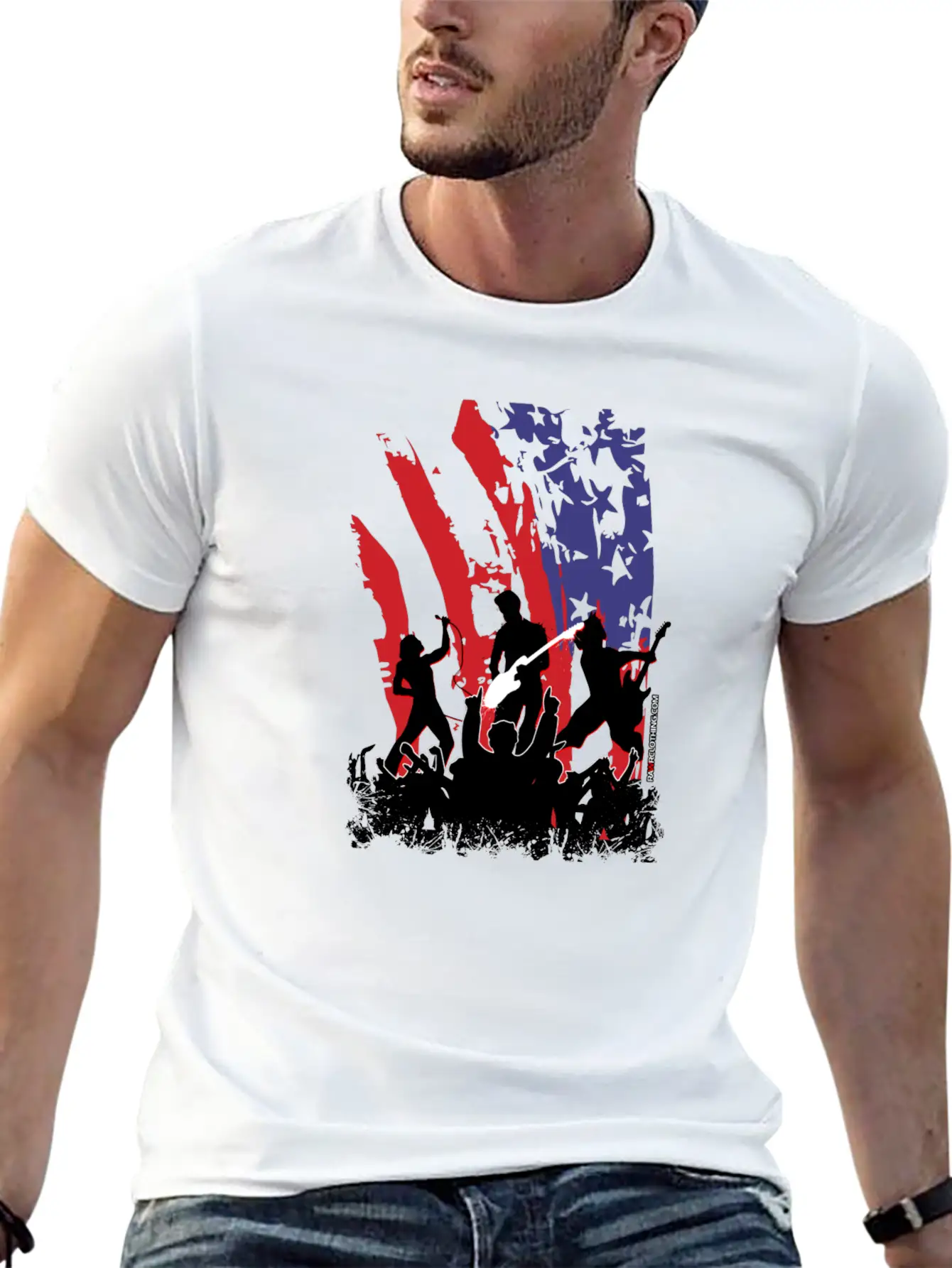 America Rocks Unisex Casual T-Shirt – Clean Design For Daily Comfort