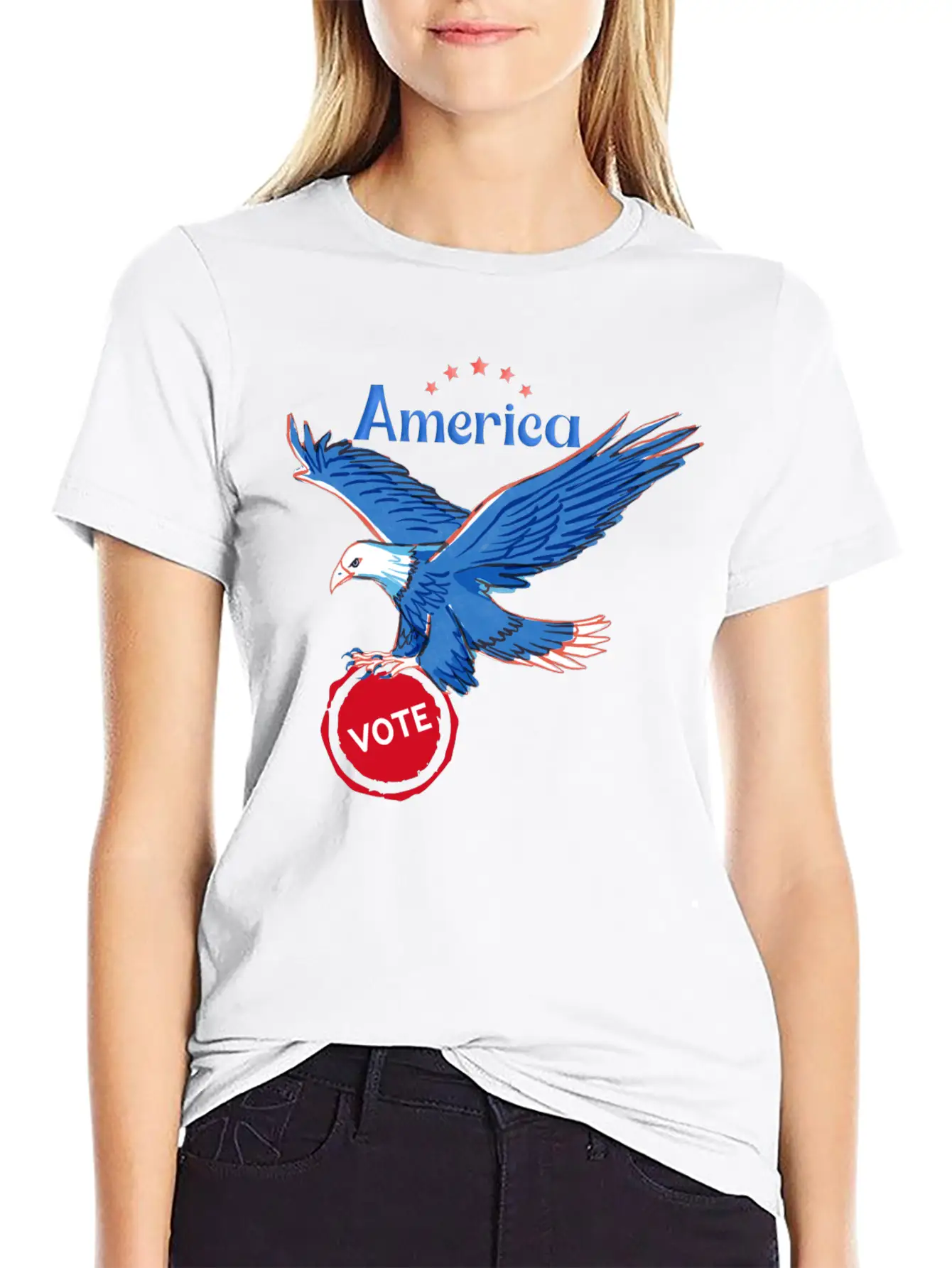 America, Vote! Unisex Casual T-Shirt – Clean Design For Daily Comfort