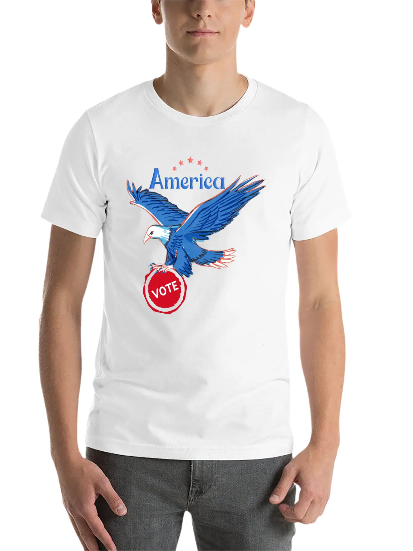 America, Vote! Unisex Casual T-Shirt – Clean Design For Daily Comfort