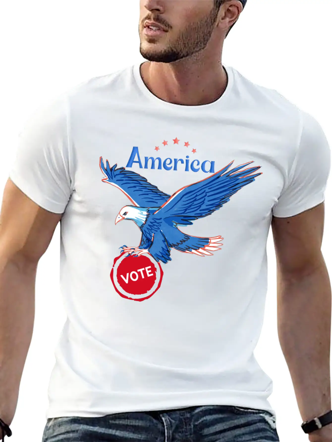 America, Vote! Unisex Casual T-Shirt – Clean Design For Daily Comfort