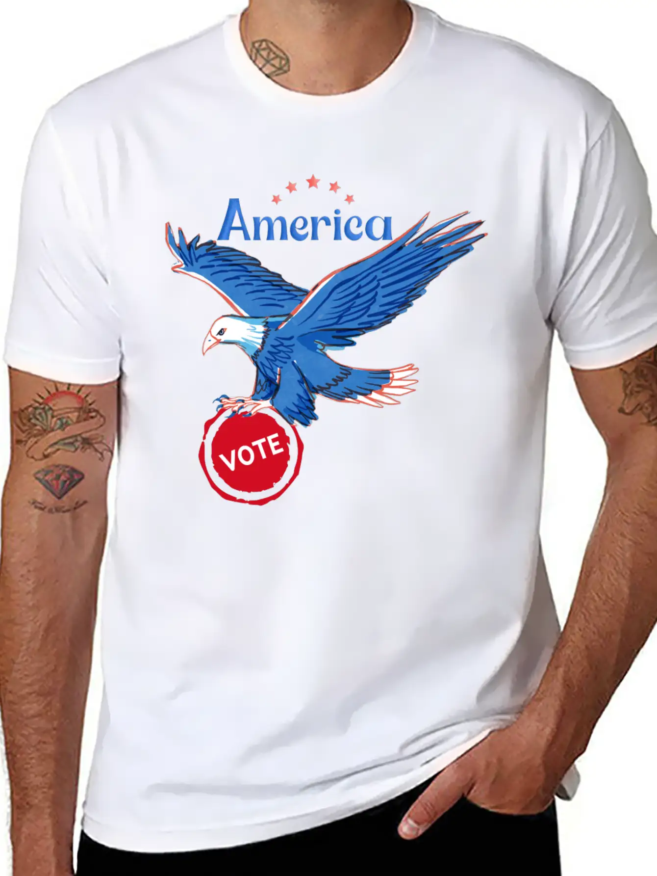 America, Vote! Unisex Casual T-Shirt – Clean Design For Daily Comfort