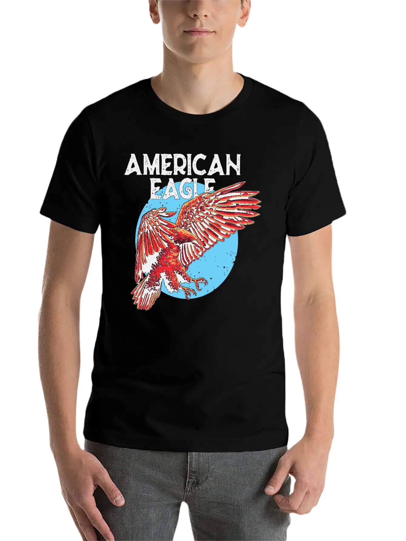American Eagle Essential Cotton Tee For Daily Outfits – Unisex Style