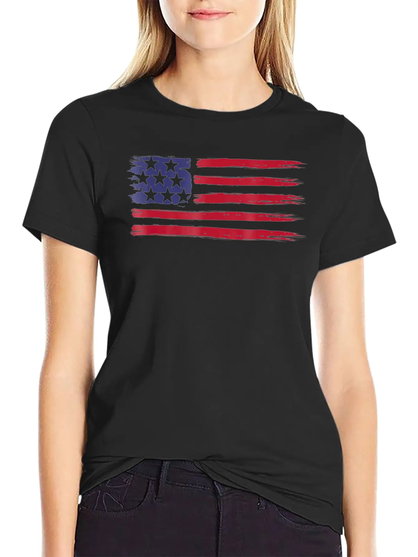 American Flag Cool Vintage 4th Of July USA Flags Basic Graphic T-Shirt – Daily Comfort In Soft Cotton