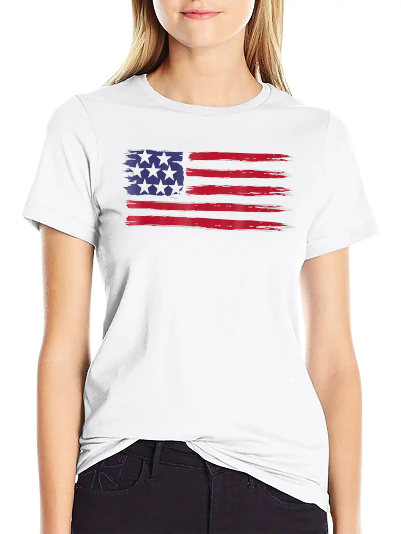 American Flag Cool Vintage 4th Of July USA Flags Basic Graphic T-Shirt – Daily Comfort In Soft Cotton
