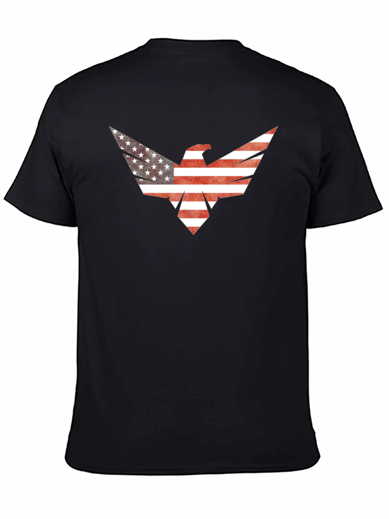 American Flag Eagle Basic Graphic T-Shirt – Daily Comfort In Soft Cotton