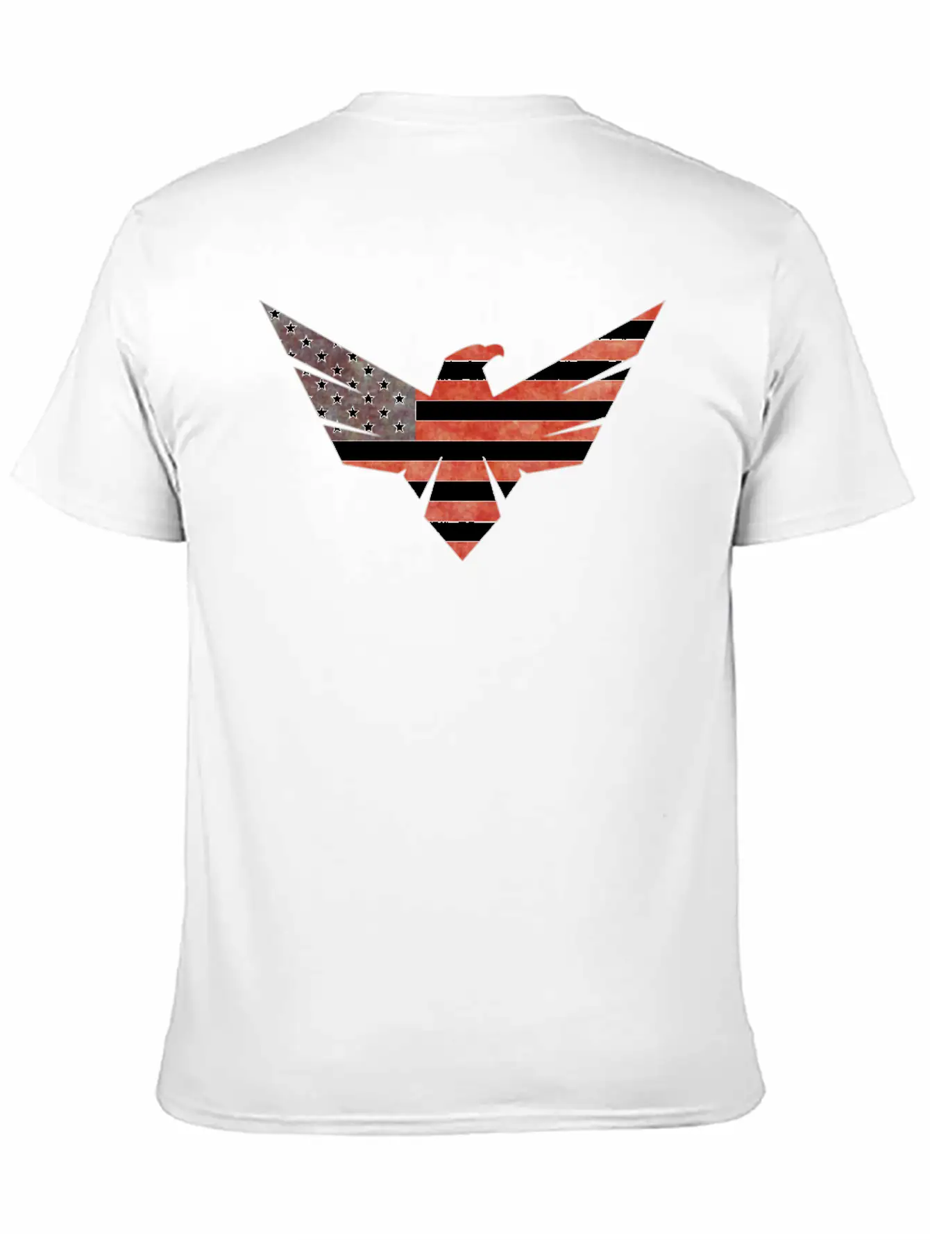 American Flag Eagle Basic Graphic T-Shirt – Daily Comfort In Soft Cotton
