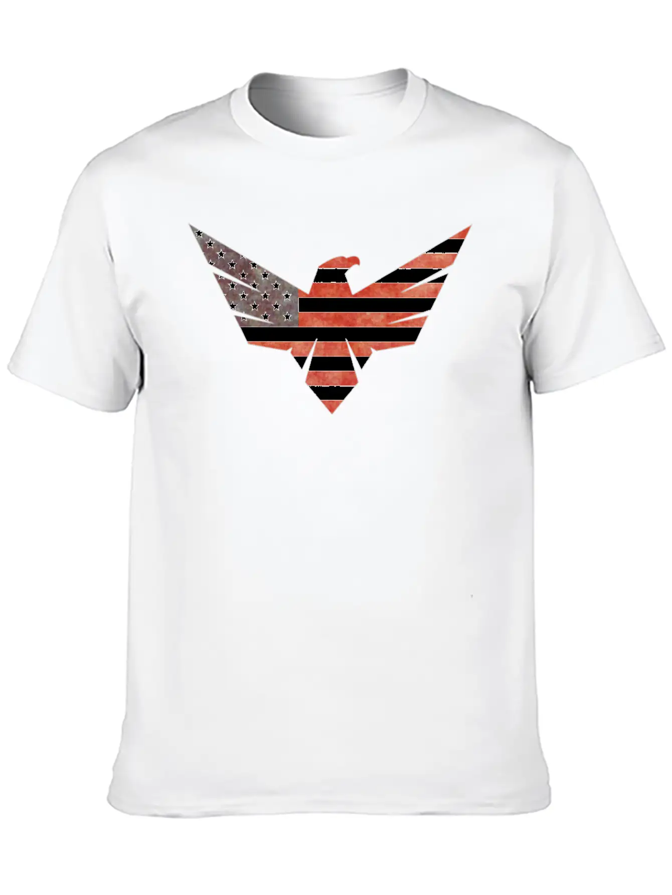 American Flag Eagle Basic Graphic T-Shirt – Daily Comfort In Soft Cotton