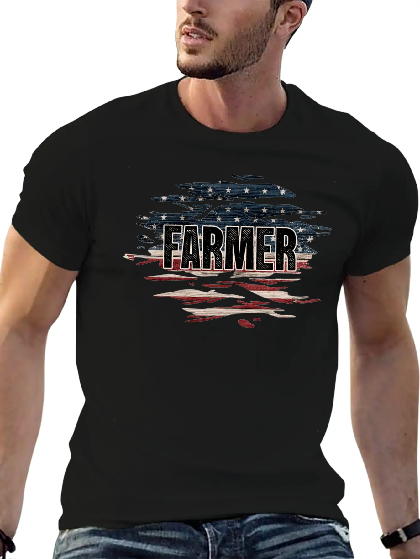 American Flag Farmer Shirt, Heifer Shirt, Farm Gir Relaxed Everyday Tee – Lightweight And Durable Cotton