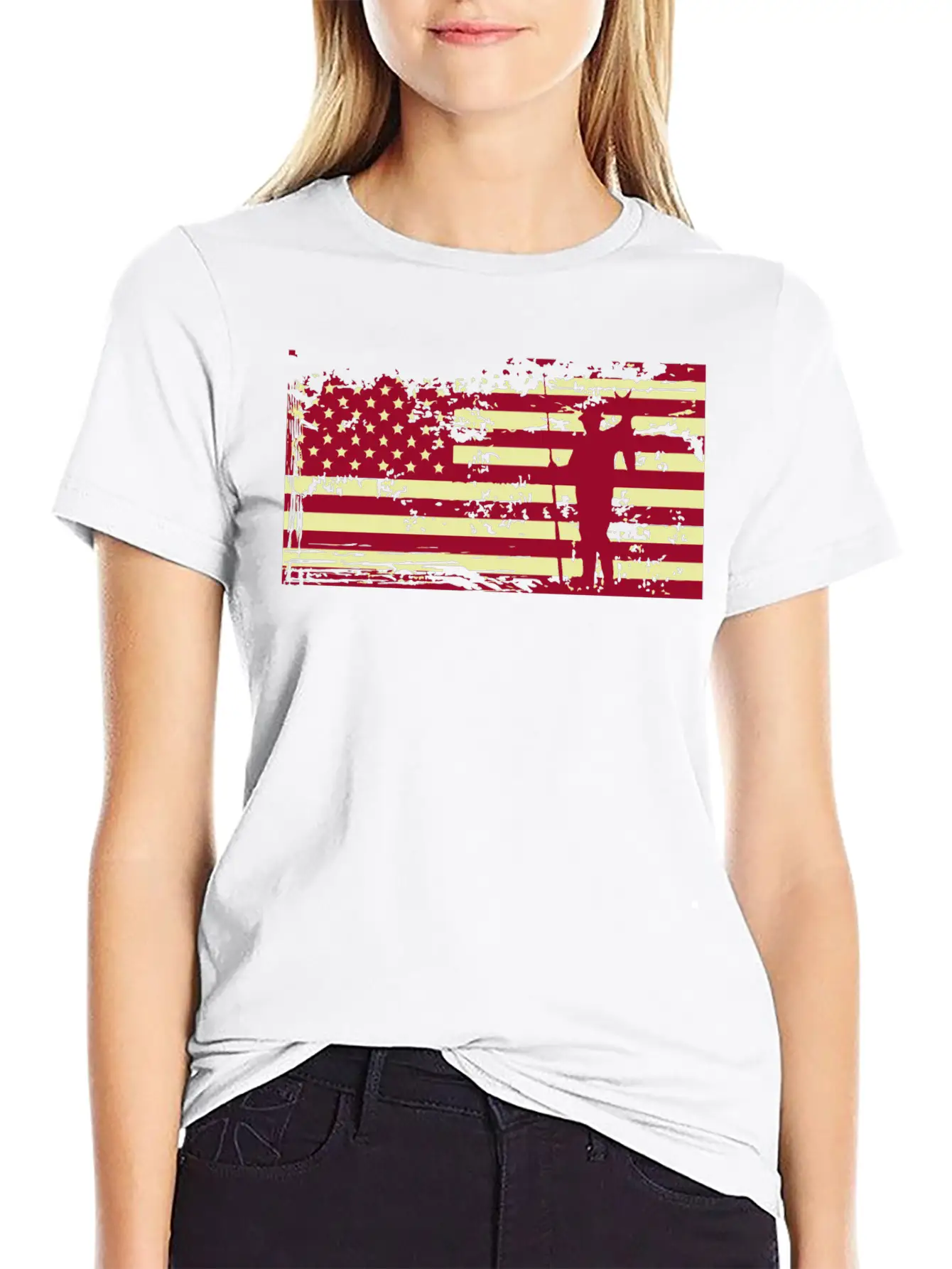 American Flag Fishing Basic Graphic T-Shirt – Daily Comfort In Soft Cotton